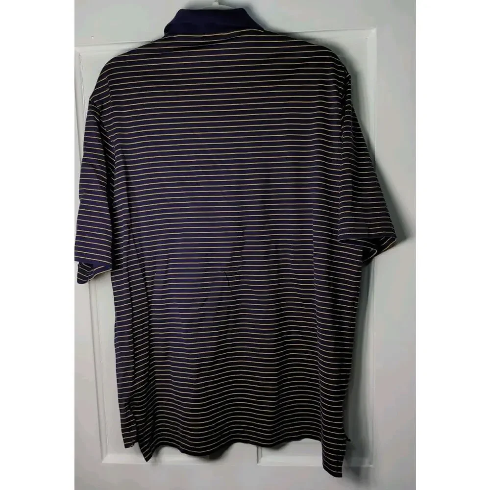 Polo Golf Ralph Lauren Men's L Pima Cotton Polo Shirt Pony Purple Yellow (876)